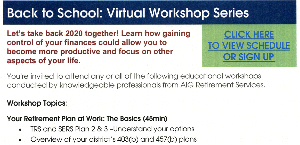 Virtual Workshops 1