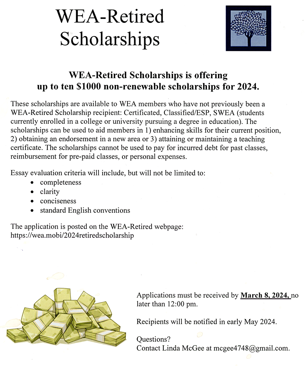 WEA-Retired Scholarships